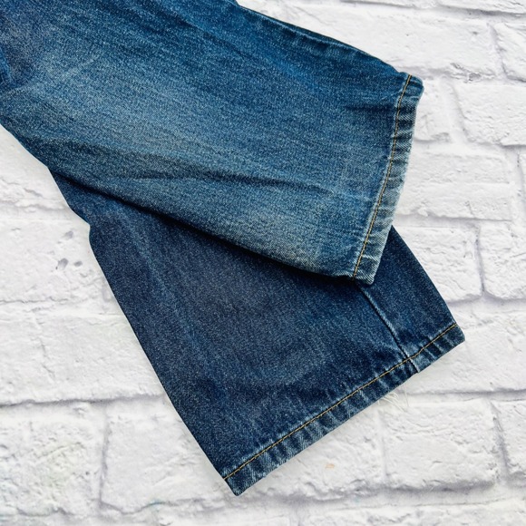Levi Strauss 517 Mens 30x34 Bootcut Jeans Dark Wash Denim - Picture 5 of 10